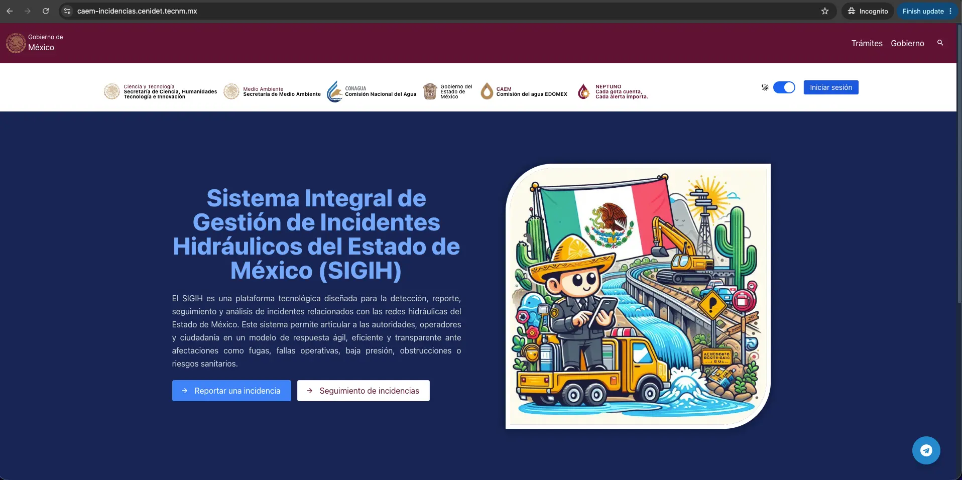 Sistema de Incidentes CAEM